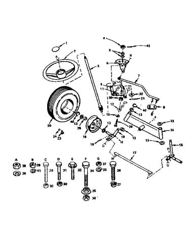 Steering and front axle