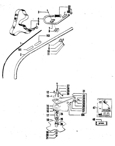 Drive shaft and blade