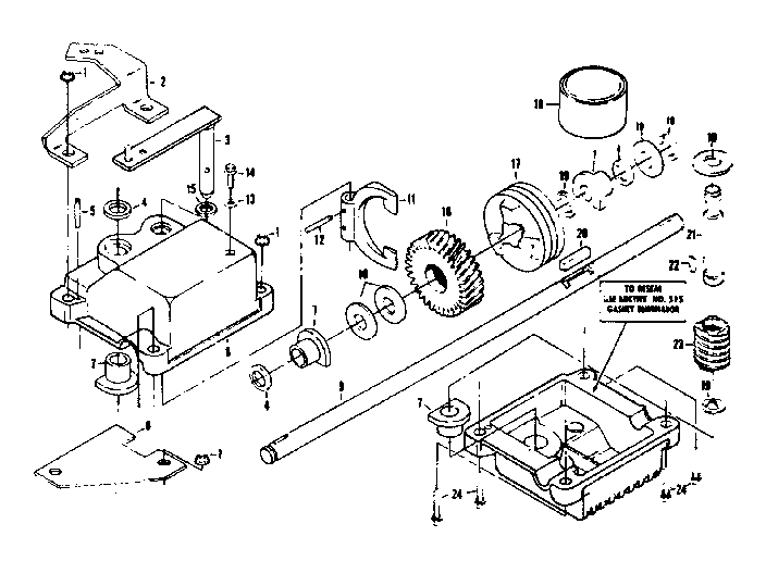 Gear case assembly