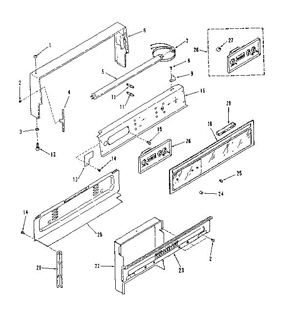 Illustration for backguard section