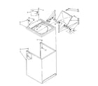 Kenmore 11081351150 top and cabinet parts diagram