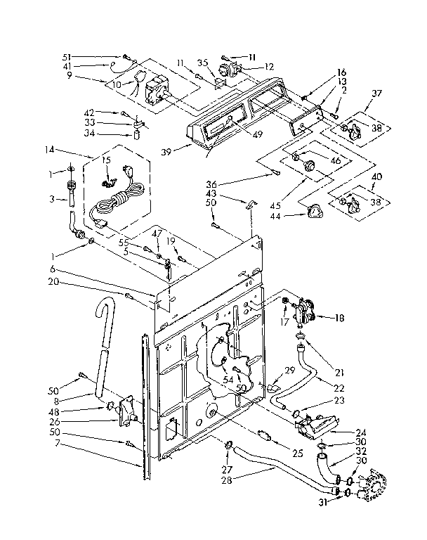 CONTROLS AND REAR PANEL PARTS