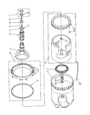 Agitator, basket and tub parts