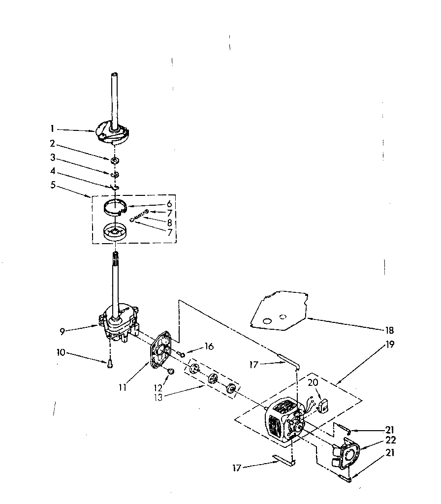 BRAKE, CLUTCH, GEARCASE, MOTOR AND PUMP PARTS
