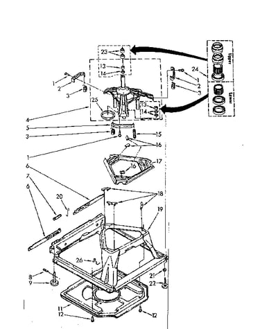 Machine base parts