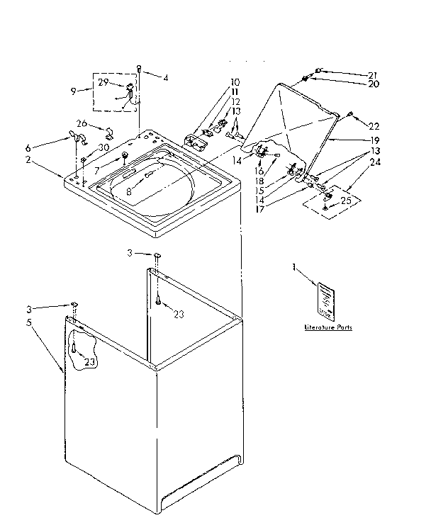 TOP AND CABINET PARTS