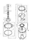 Agitator, basket and tub parts
