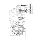 Kenmore 11081664610 machine base parts diagram