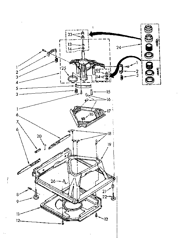 Machine base parts