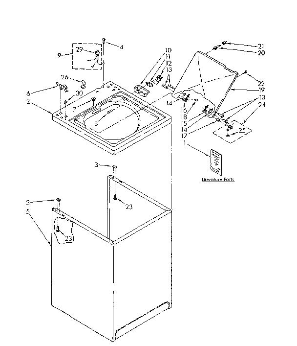 Top and cabinet parts