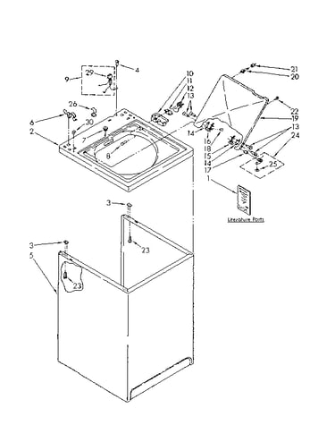 Top and cabinet parts