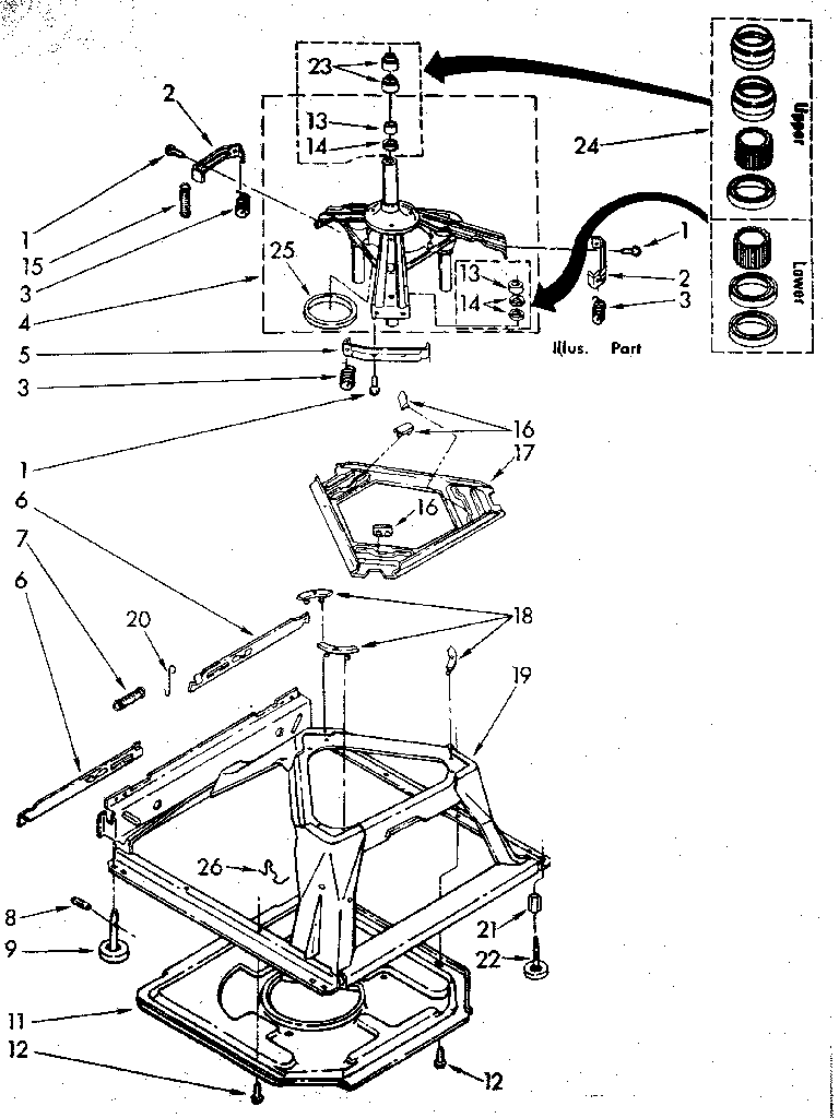 Machine base parts