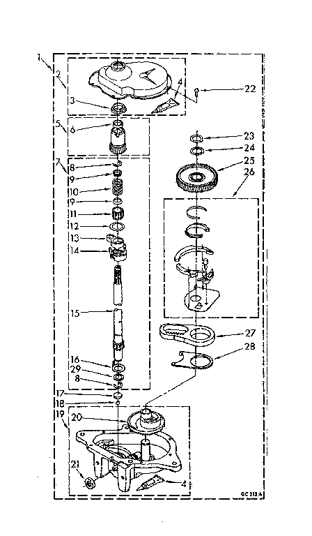 Gearcase parts