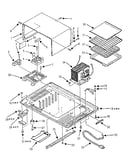 Cabinet and bottom plate parts