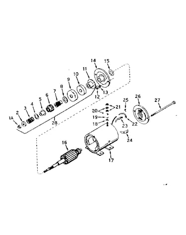 Starter motor no. 29965 - plate no. 3