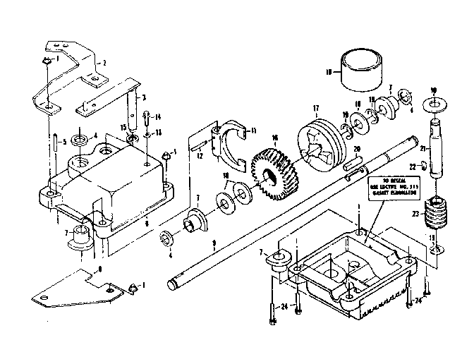 Gear case assembly
