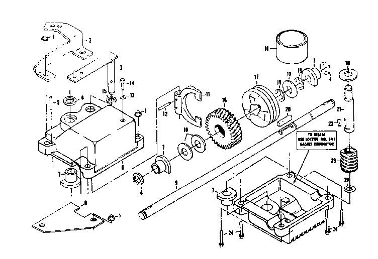 Gear case assembly