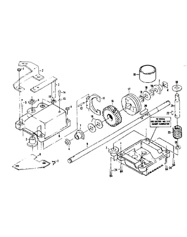 Gear case assembly part no. 85314