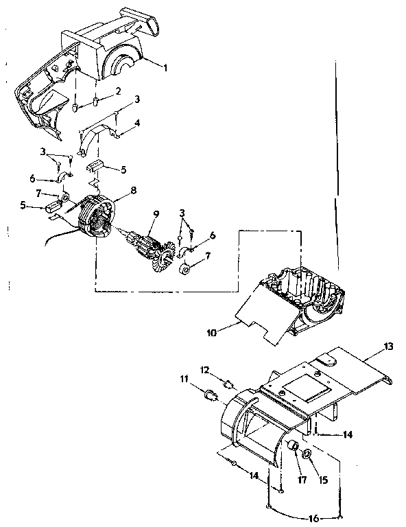Field and armature assembly