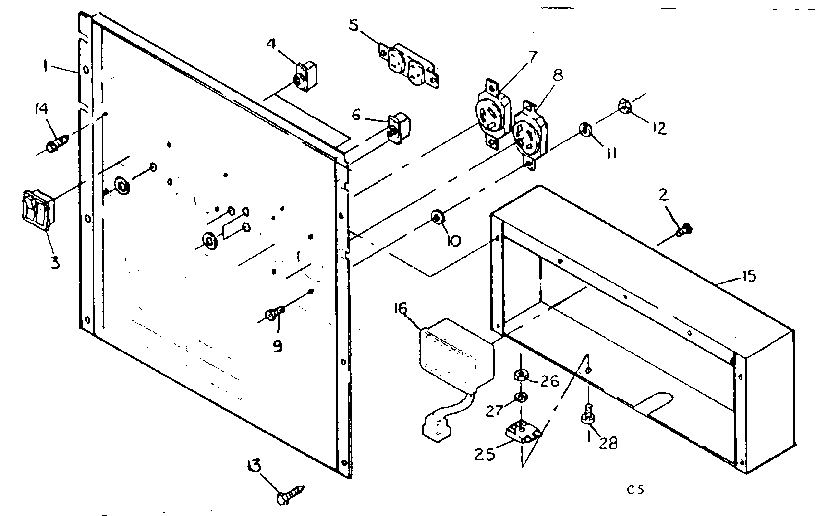 Receptacle panel assembly