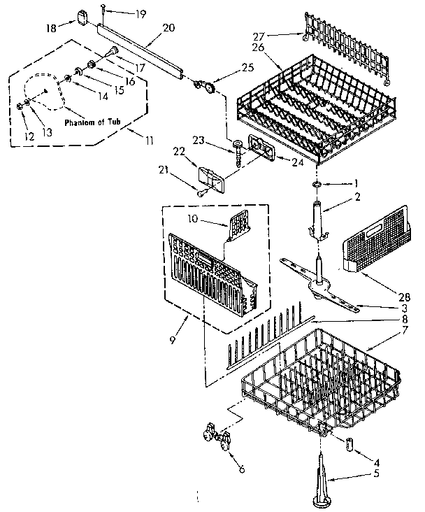 Dishrack parts