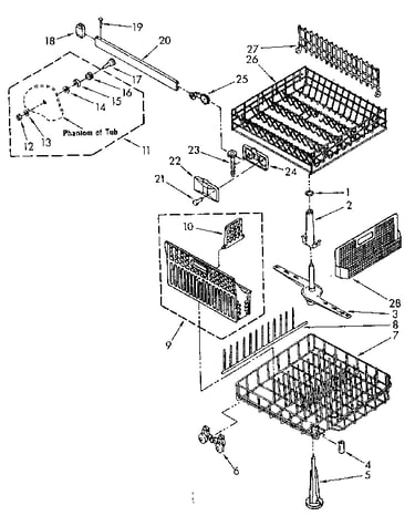 Dishrack parts