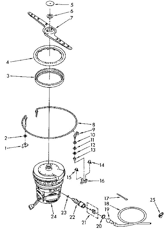 HEATER, PUMP AND LOWER SPRAYARM PARTS