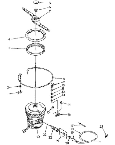 Heater, pump and lower sprayarm parts