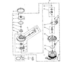 Kenmore 6651587580 pump and motor parts diagram