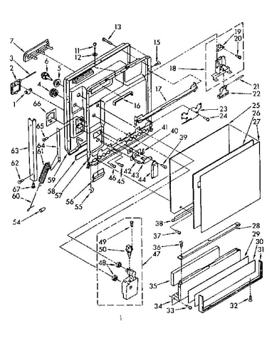 Door and toe panel parts
