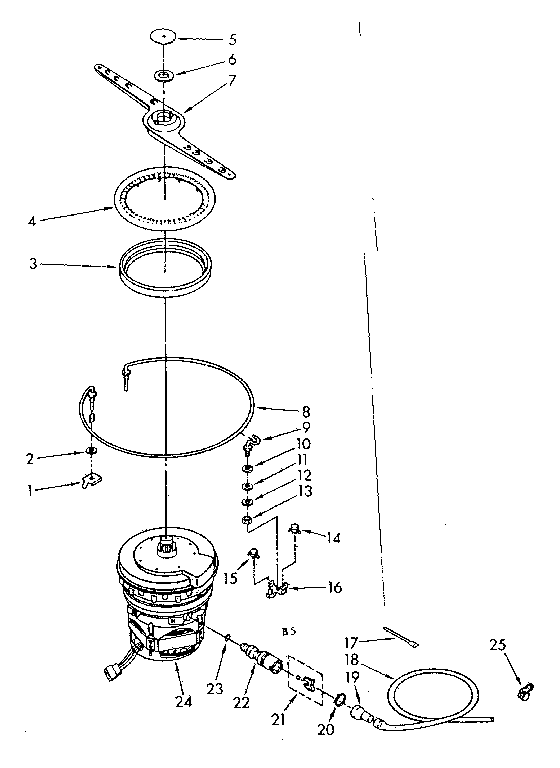 HEATER, PUMP AND LOWER SPRAYARM PARTS