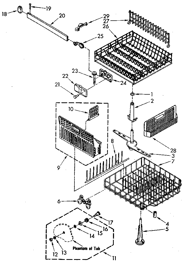 DISHRACK PARTS
