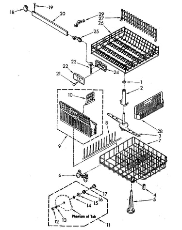 Dishrack parts
