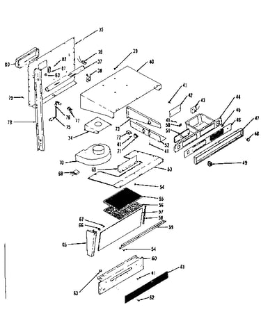 Backguard section