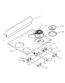 Backguard and cooktop
