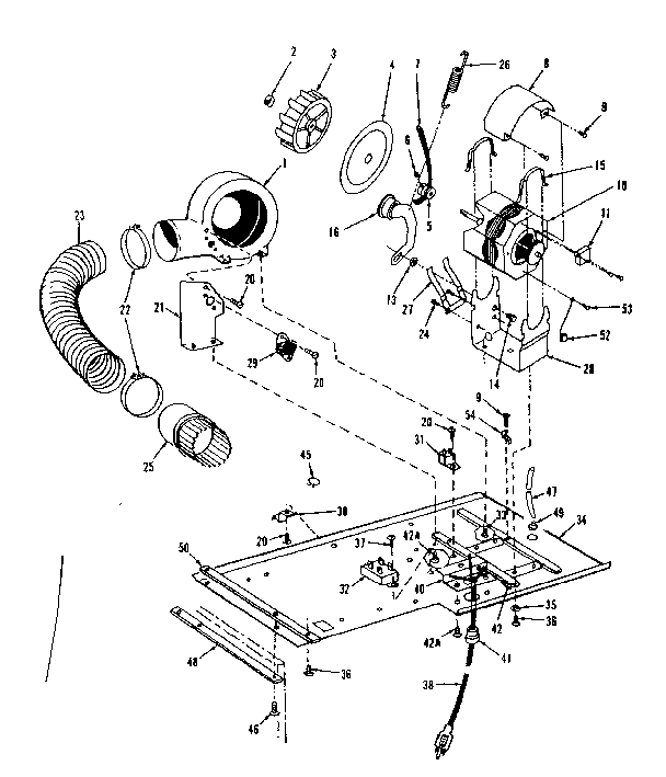 DRYER MOTOR, BLOWER, BELT