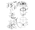 Kenmore 41789695100 tubs, water valve, lid switch diagram