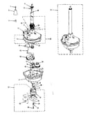 Transmission, water seal, lower bearing asmy.