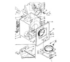 Kenmore 11076671600 cabinet assembly diagram