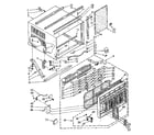 Kenmore 1068751491 cabinet parts diagram