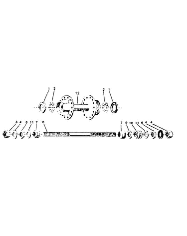 Rear small flange hub