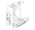 Kenmore 1068542761 cabinet parts diagram