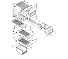 Kenmore 1068542711 freezer interior parts diagram