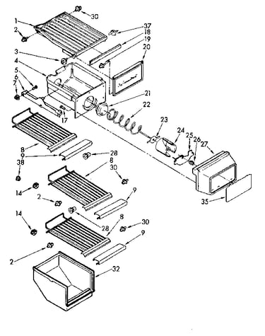Freezer interior parts
