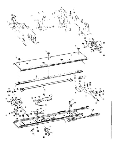 Carriage & carriage rail md-025