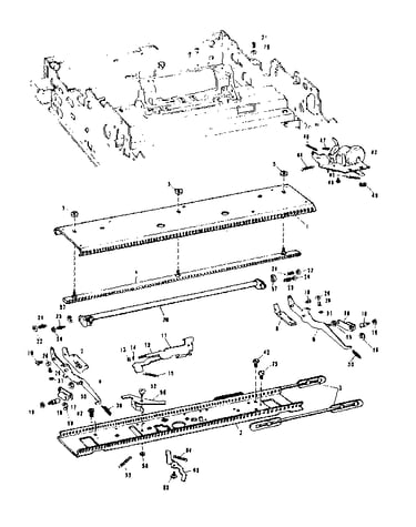 Carriage & carriage rail md-025