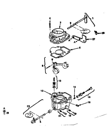 Carburetor parts group