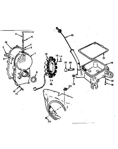 Oil base and gearcase group