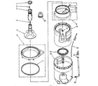 Kenmore 11081476200 agitator basket and tub parts diagram