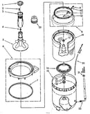 Agitator basket and tub parts